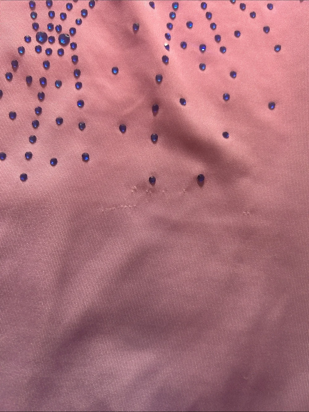 Rhinestone Biketard Purple and Pink Ombre Leotard Gymnastics age 7-8 years - Picture 9 of 12